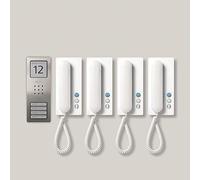 Siedle SET CA 812-4 E/W Edelstahl - Weiß (210008741-00)