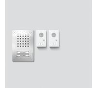 SIEDLE & SÖHNE Siedle Audio-Set SET CLAB 850-2 E/W Siedle Classic acier inoxydable/blanc