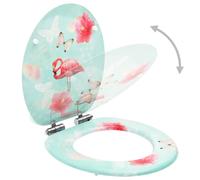 Siège abattant WC MDF - Flamant rose