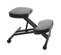 Siège Assis À Genoux Hwc-E10 Appui-Genoux, Tabouret, Chaise Bureau, Réglable, Similicuir, Métal Noir Multicolore