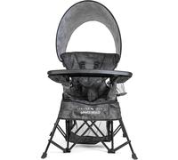 Siège auto pour enfant - Siège évolutif - Pliable - Ceinture de sécurité à 5 points et plateau à collation - Gris