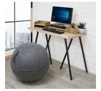 Siège ballon ergonomique Unilux diamètre 65 cm Ergo Sphere feutrine gris