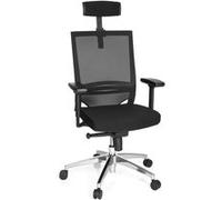 PORTO MAX HIGH tissu/tissu maille - Siège de bureau de qualité professionnelle Noir