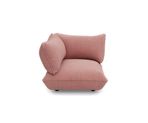 Siège D'angle Gauche Fatboy Sumo en Corde Recy Rose Pâle