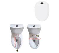 Siège de bidet intelligent, avec télécommande, chauffage instantané, modèle court de 480 mm
