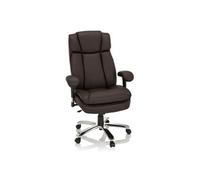 Siège de bureau BUILDER XXL I Similicuir brun foncé