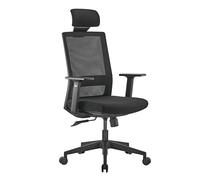 Ergo Office Chaise de Bureau Ergonomique Haut de Gamme avec roulettes, Dossier Haut et Support Lombaire | Chaise pivotante | Réglable en Hauteur, Fonction d'inclinaison du Dossier, jusqu'à 150 kg