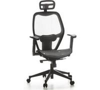 Siège de bureau / Fauteuil de direction AIR-PORT, tissu maille gris argenté hjh OFFICE Multicolore G