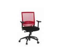PORTO BASE - Siège de bureau de qualité professionnelle Noir / Rouge
