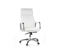 Siège de bureau / Fauteuil de direction VILLA 20, cuir Nappa ivoire
