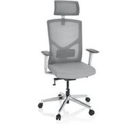 Siège de bureau / Siège pivotant BRETON PRO W Tissu / Tissu maille gris hjh OFFICE Gris G