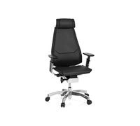 GENIDIA PRO | Cuir - Siège de bureau haut de gamme Noir