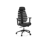 ERGO LINE II PRO | cuir - Siège de bureau de qualité professionnelle Noir