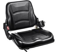 Siège de chariot élévateur universel - siège pliable avec dossier réglable et ceinture de sécurité