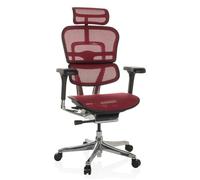 HJH Office - Siège de direction de luxe - ERGOHUMAN GEN2 - tissu maille - Rouge