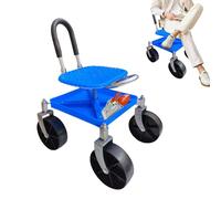 Siège de Jardin à roulettes - Tabouret pivotant réglable de 45 cm - Cadre de Roue Stable - Chaise de Jardinage Ergonomique pour l'entretien des, l'élagage, la Transplantation, l'aménagement