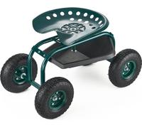 Siège de jardin roulant VEVOR 800x487x460/540 mm, Siège de jardin mobile avec porte-outils, capacité de charge 136 kg, tabouret de jardin pour l'extérieur, scooter pour planter et désherber les pelous