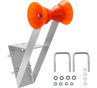 Siège de remorque de bateau VEVOR avec rouleau, poteau de treuil 50,8-76,2 mm, stand de vent avec rouleau TPU orange & boulon en U, convient pour jet ski, voilier, bateau de pêche, bateau rapide (galv
