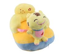 Siège de soutien pour bébé, canapé doux en peluche, confortable, mignon, en forme d'animal, angle réglable, antidérapant, léger, portable, sûr pour les nourrissons qui apprennent (Tigre)
