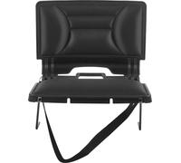 Siège de stade, chaise pliante pour gradins avec dossier et coussin épais, siège rembourré pour gradins avec bandoulière, crochets, porte-gobelet, matière Élasthanne, poche latérale, matière PP