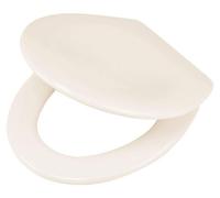 Siège de toilette à fermeture douce, facile à nettoyer, en Duroplast, couleur beige, dimensions 45 x 37,5 cm