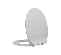 vidaXL Siège WC Fermeture douce ovale – démontage rapide – Gris clair