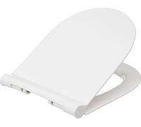 Siège de toilette avec assise souple, semi-circulaire