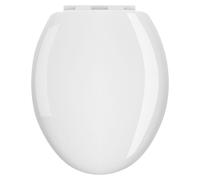 Siège de toilette avec fonction d'abaissement automatique, blanc, Mazu