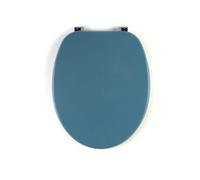 SIÈGE DE TOILETTE BERMUDA COLORÉ TAILLE UNIVERSELLE CHARNIÈRES MÉTALLIQUES