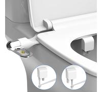 Siège de toilette Bidet, nouveau, léger, Ultra-fin, Non électrique, Double buse, pression d'eau réglable 0002Amérique du Nord