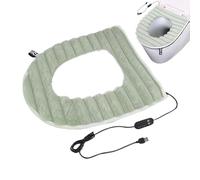 Siège de toilette chauffant multifonction, confortable, longue durée de vie | Housse de siège de toilette souple amovible lavable en peluche douce extensible, antidérapante, chauffante