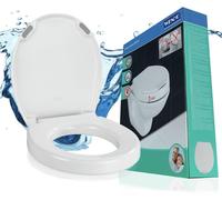 Siège de toilette Duroplast Easy Close, surélevé, capacité de 150 kg, forme D, blanc
