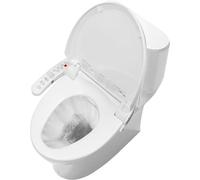 Siège de toilette électrique avec fonction bidet et veilleuse LED - 1350 W - Fabriqué en polypropylène et en caoutchouc