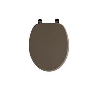 SIÈGE DE TOILETTE EN BOIS DE TAILLE UNIVERSELLE EN FINITION GRIS PIGEON MAT