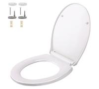 Siège de toilette en forme de U, à fermeture douce, antibactérien, dimensions : 45,2 x 39,29 x 6,2 cm