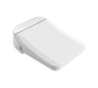 Siège De Toilette Intelligent Bidet Électronique Séchage À L'air Fonctions Chauffage Noir Télécommande Carré Robuste Et Confortable(White Long Size)