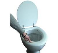 Siège de WC rembourré Adob PREMIUM, blanc, A69502