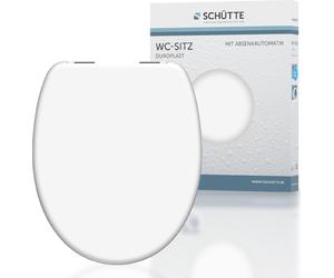 Siège de toilette SCHÜTTE avec abaissement automatique WHITE Duroplast