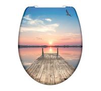 Schuette Abattant WC SUNSET SKY – Duroplast, fermeture douce, déverrouillage rapide, imprimé