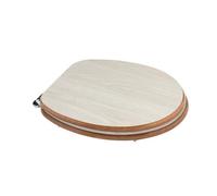 SIÈGE DE TOILETTE UNIVERSEL EN BOIS COULEUR CHÊNE GRIS