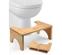Siège de toilettes en bambou, hauteur 18 cm, antidérapant, pour adultes