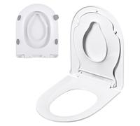 Siège de toilettes, siège enfant intégré, système de fixation rapide, BLANC