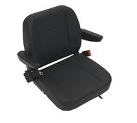 Siège de tracteur réglable avec ceinture de sécurité, siège ergonomique en acier pour tracteur, pelleteuse, tondeuse à gazon, avec micro-interrupteur et verrouillage d'urgence