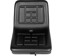 Siège de tracteur - Siège universel pour chariot élévateur / siège de rechange - Orifice de drainage - Bords renforcés - Réglable en avant/arrière - Noir
