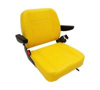 Siège de tracteur universel avec micro-interrupteur et ceinture de sécurité | PVC + mousse + acier, capacité de charge de 100 kg, accoudoir réglable de 0 à 90 °, pour tracteur et chariots élévateurs