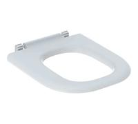 Siège de WC adaptable Geberit Renova Nr. 1 Comfort, sans barrière, antibactérien, design carré, 572840000