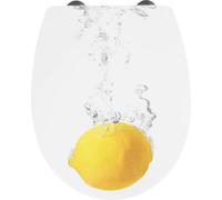 Siège de WC avec couvercle Premium - 47 x 37 x 6 cm
