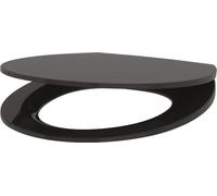 Siège de WC Delabie Slim BCN noir Duroplast avec couvercle avec Abs-Auto.