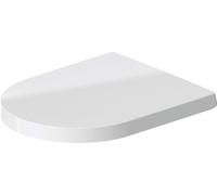 Siège de WC Duravit ME by Starck, charnières en acier inoxydable, avec dispositif d'abaissement automatique, amovible, 0020090000, Couleur: Couleur intérieure blanche, Couleur extérieure blanche