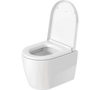 Siège de WC Duravit ME by Starck Compact, charnières en acier inoxydable, sans dispositif d'abaissement automatique, 0020110000, Couleur: Couleur intérieure blanche, Couleur extérieure blanche